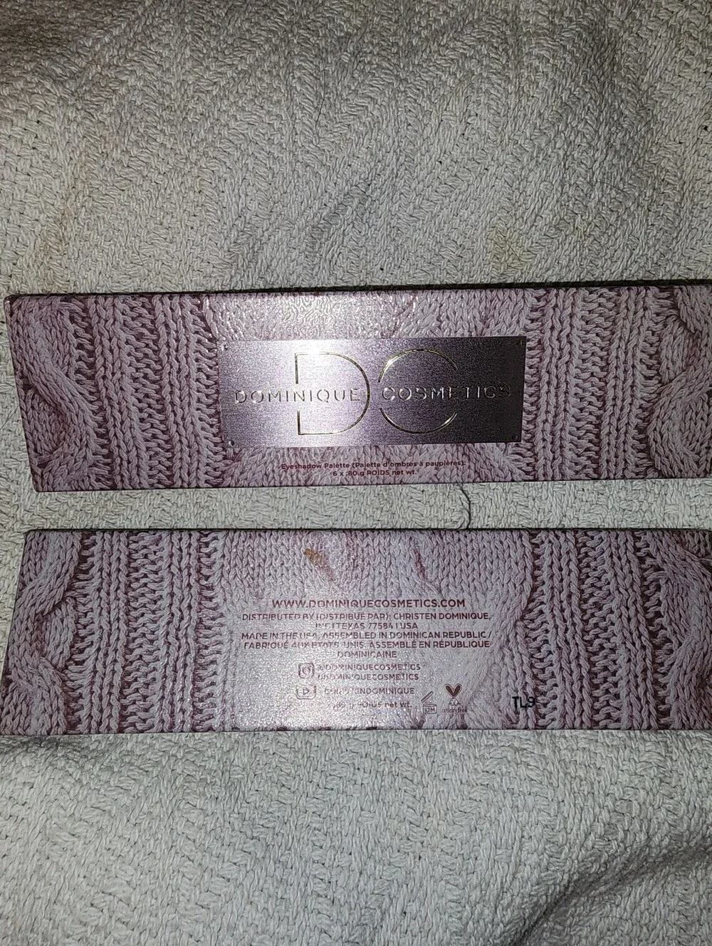 Dominique Cosmetics Eyeshadow Palette — Pink, Purple, Brown, Black